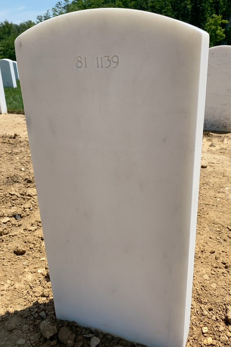 Back of headstone — Timothy Joseph Taylor
