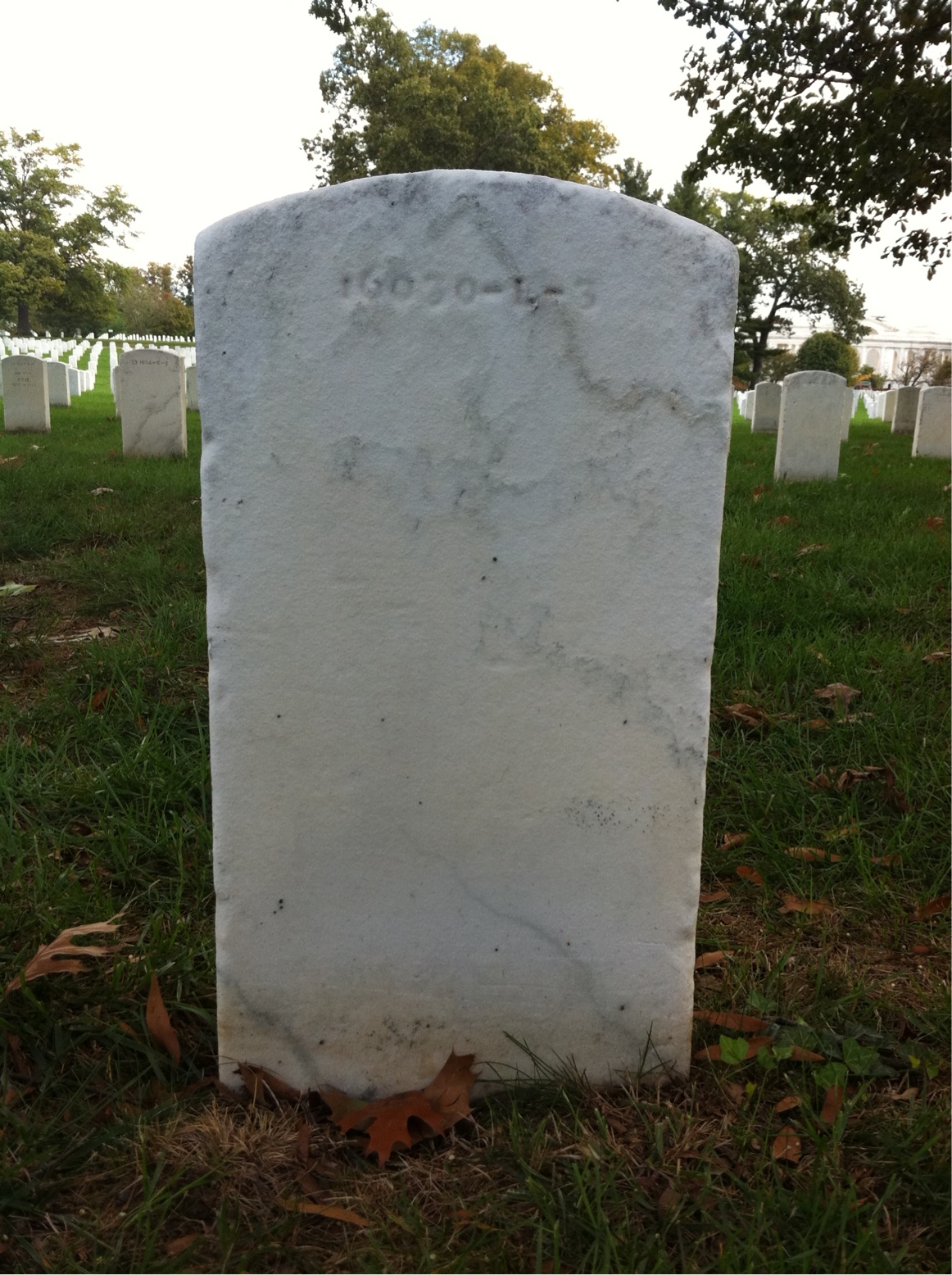 Back of headstone — Robert Bailey
