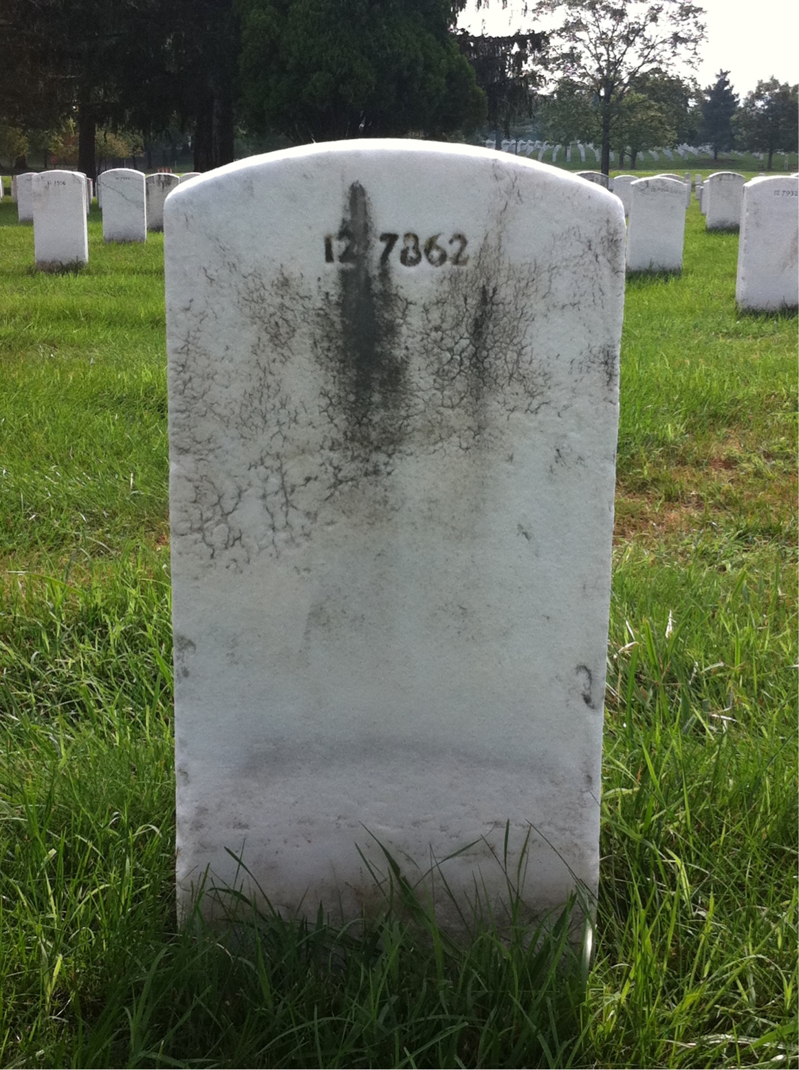 Back of headstone — Henry Bailey