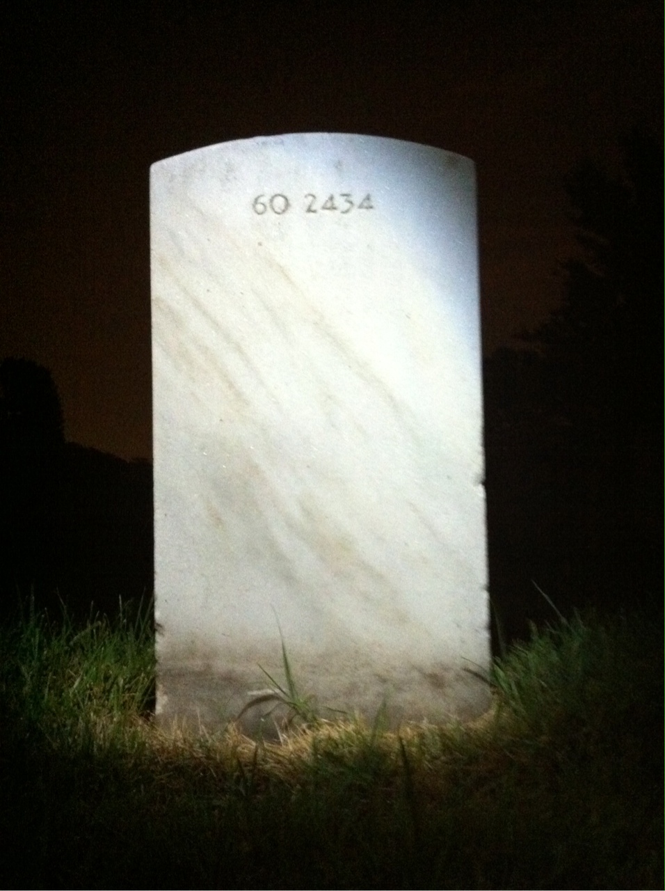 Back of headstone — Alvin Miskell