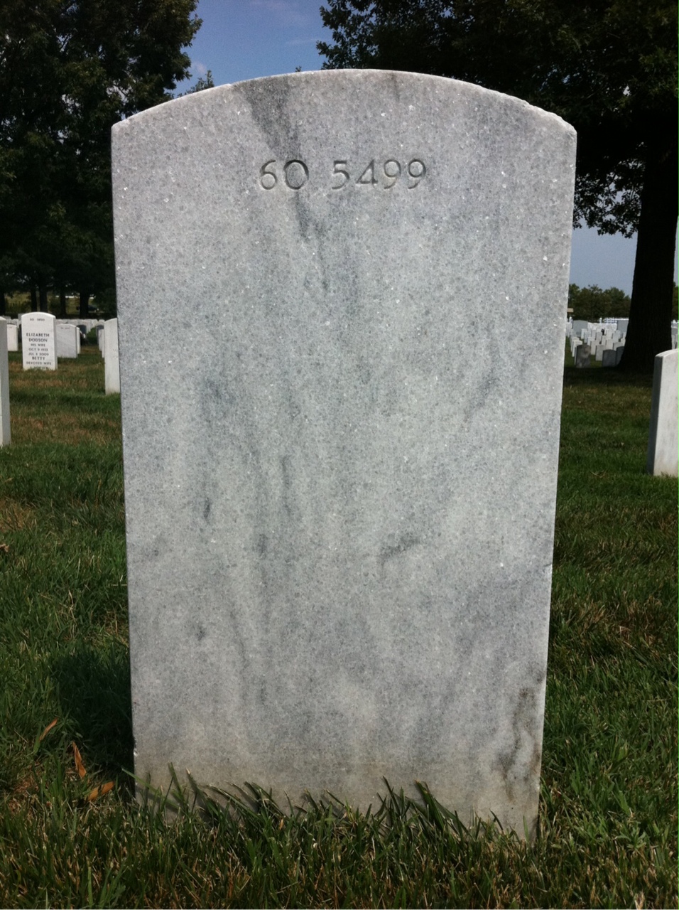 Back of headstone — Daniele Munford