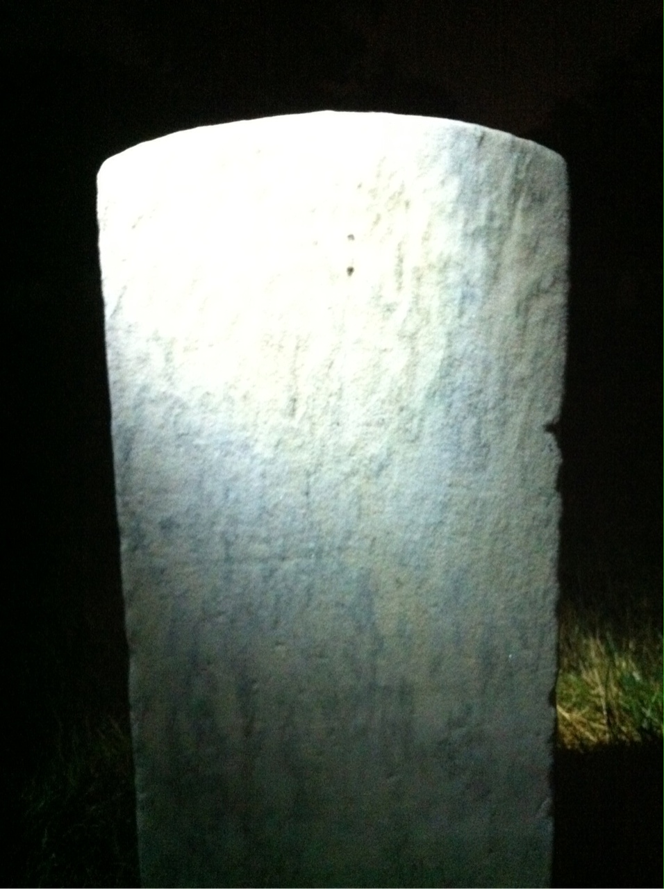 Back of headstone — J Bailey