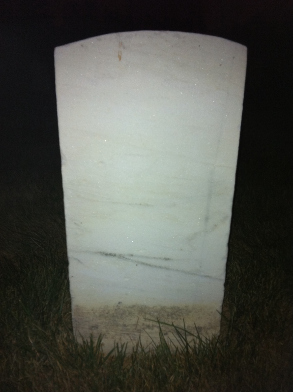 Back of headstone — James Mckale