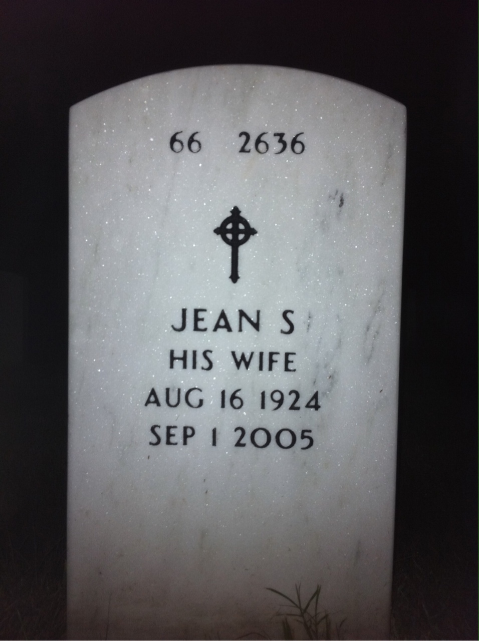 Back of headstone — George Bemish