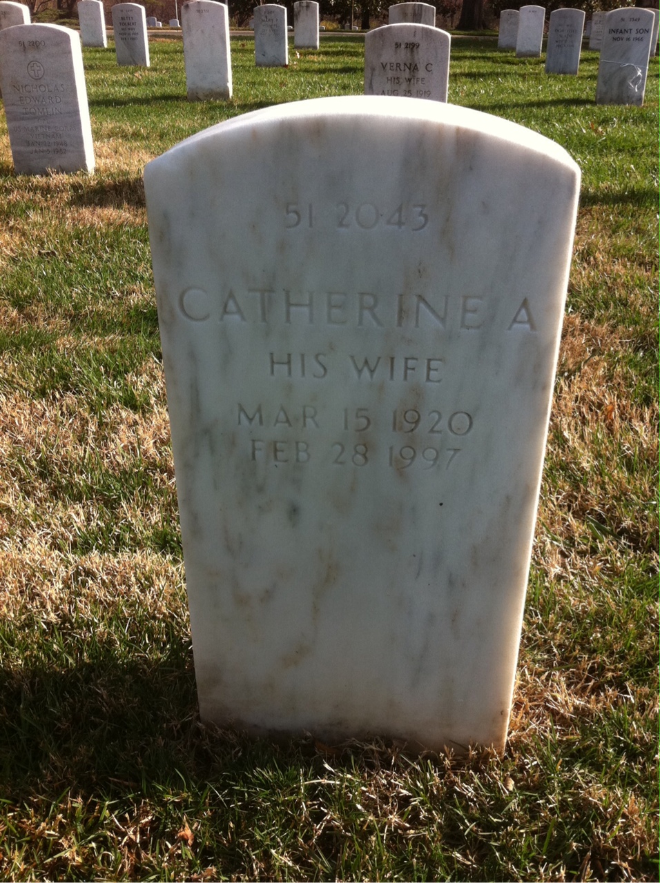 Back of headstone — Alfonso Mason