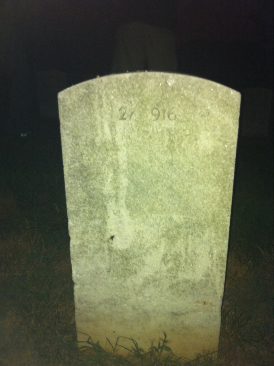 Back of headstone — Truman Andrews