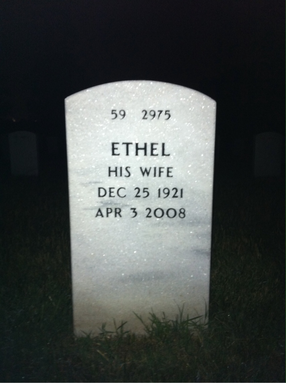 Back of headstone — Howard Smolin