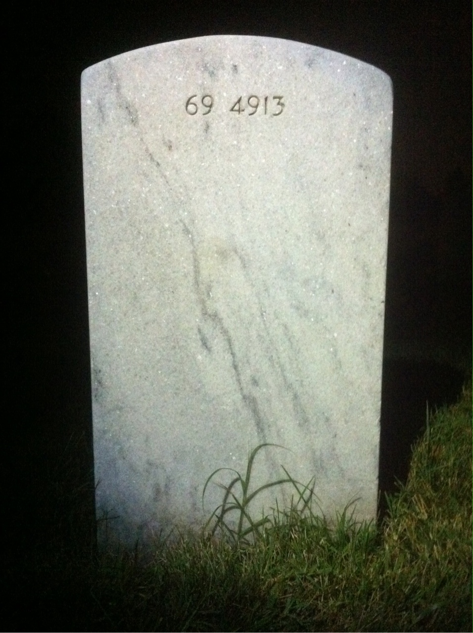 Back of headstone — Gwendolyn Montgomery