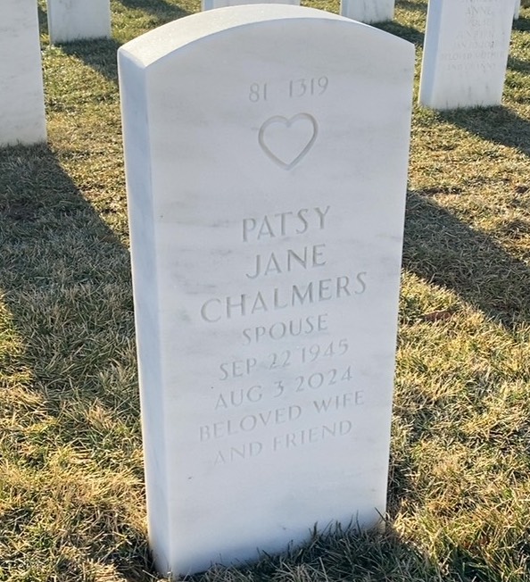 Back of headstone — William C Chalmers