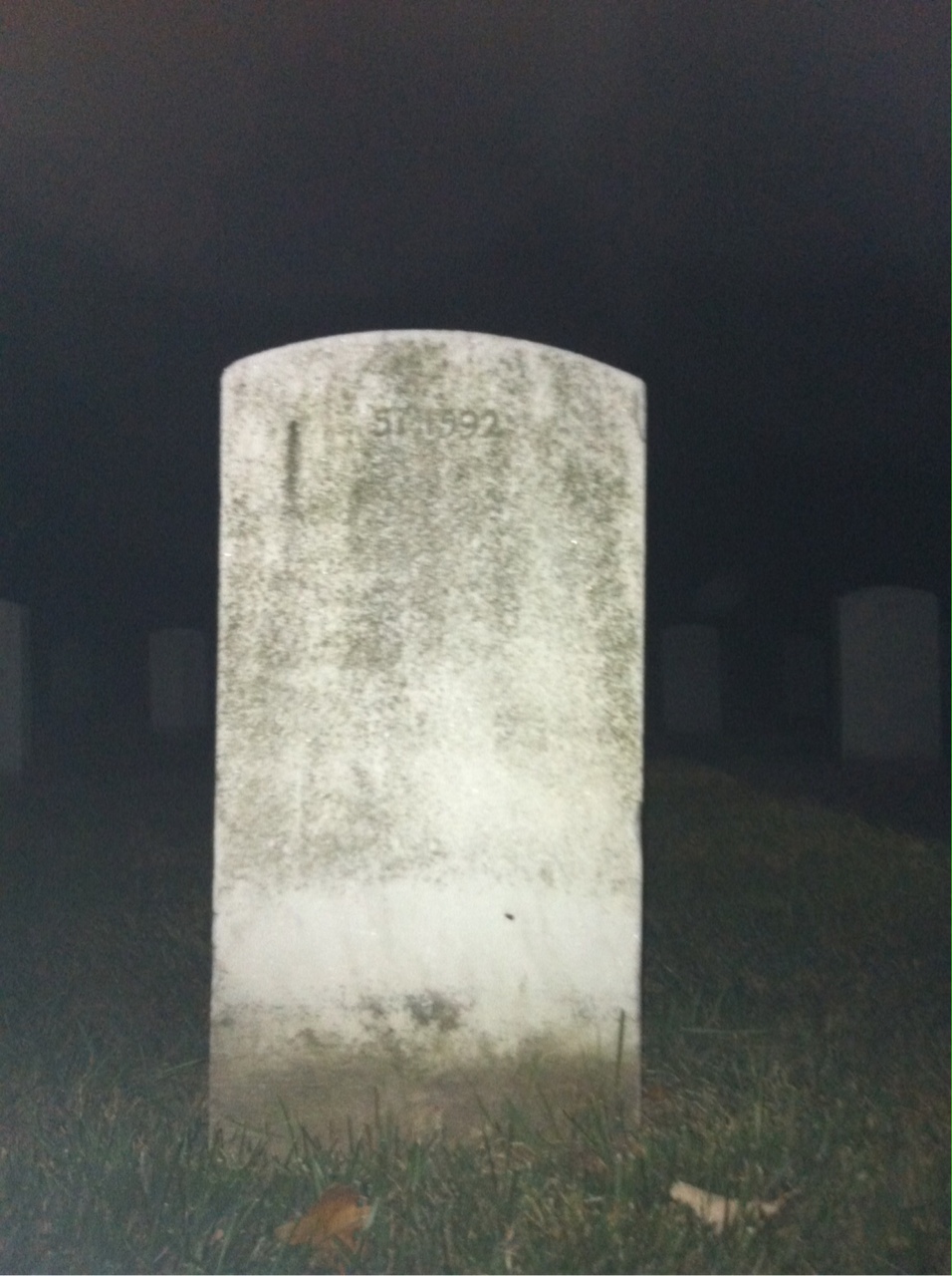 Back of headstone — Maurice Gabriel Cecchini