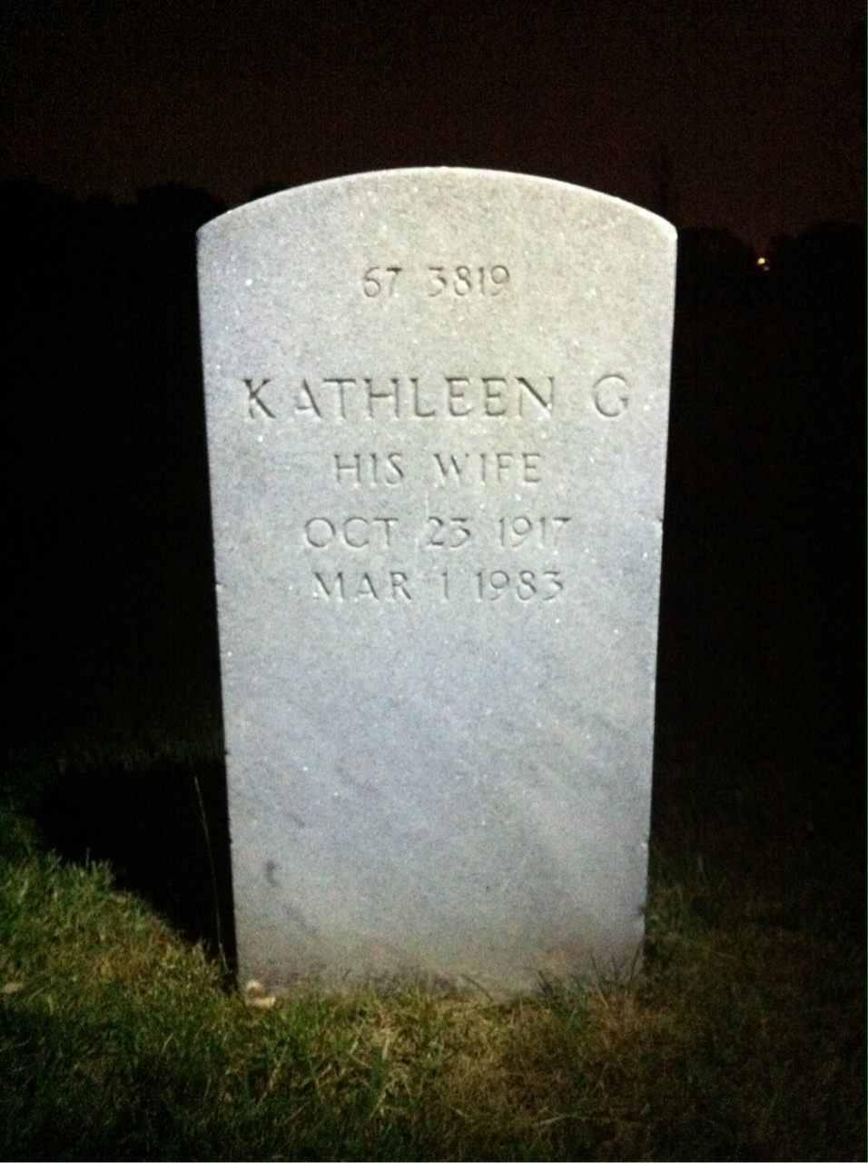 Back of headstone — Ralph Morris