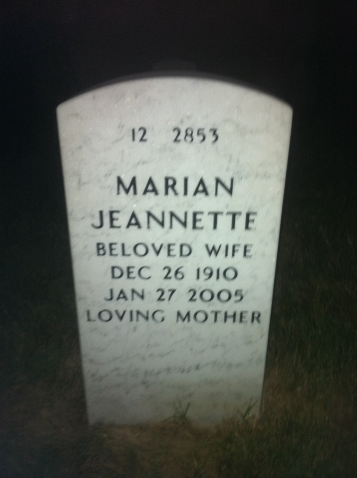 Back of headstone — Edwin Hurst