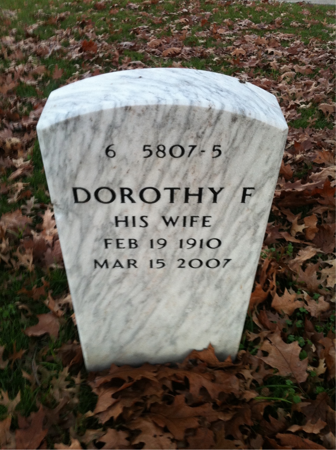 Back of headstone — Arthur Vollertsen