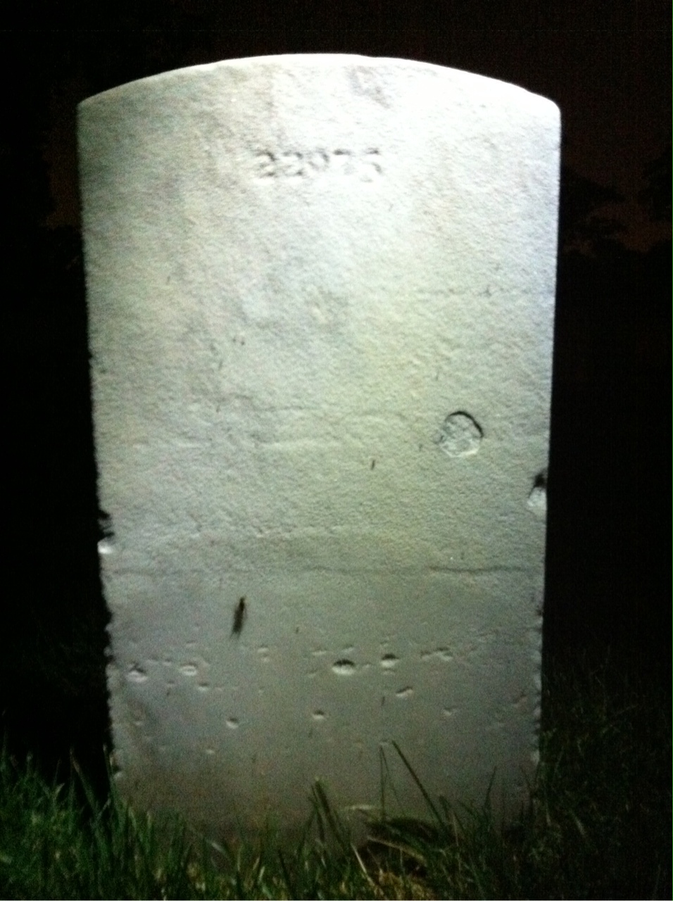 Back of headstone — Harry Morgan