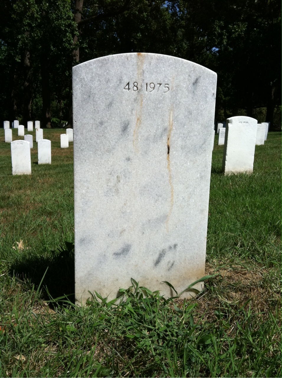 Back of headstone — William Murray