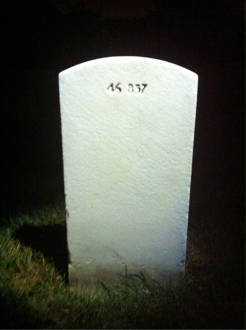 Back of headstone — Daniel Monaghan