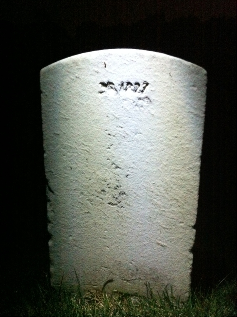 Back of headstone — Charles Menard