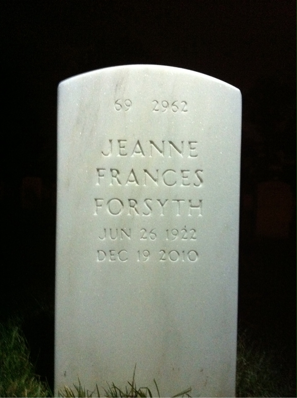 Back of headstone — Sam Drakulich