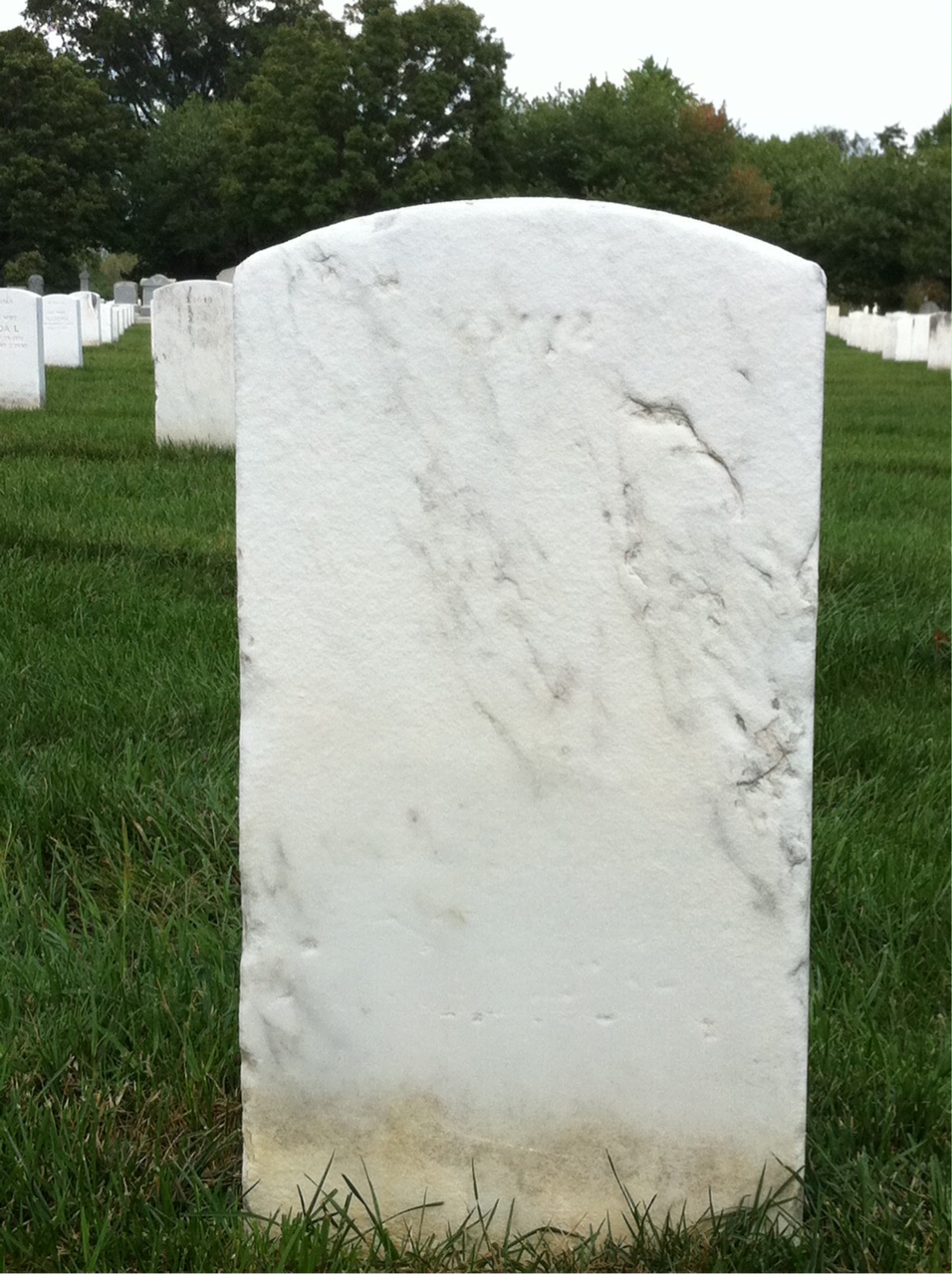 Back of headstone — Kenneth Morrison