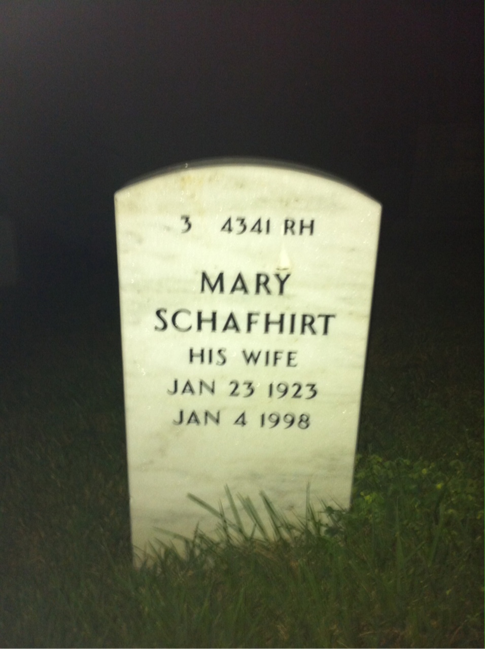 Back of headstone — John Barnes
