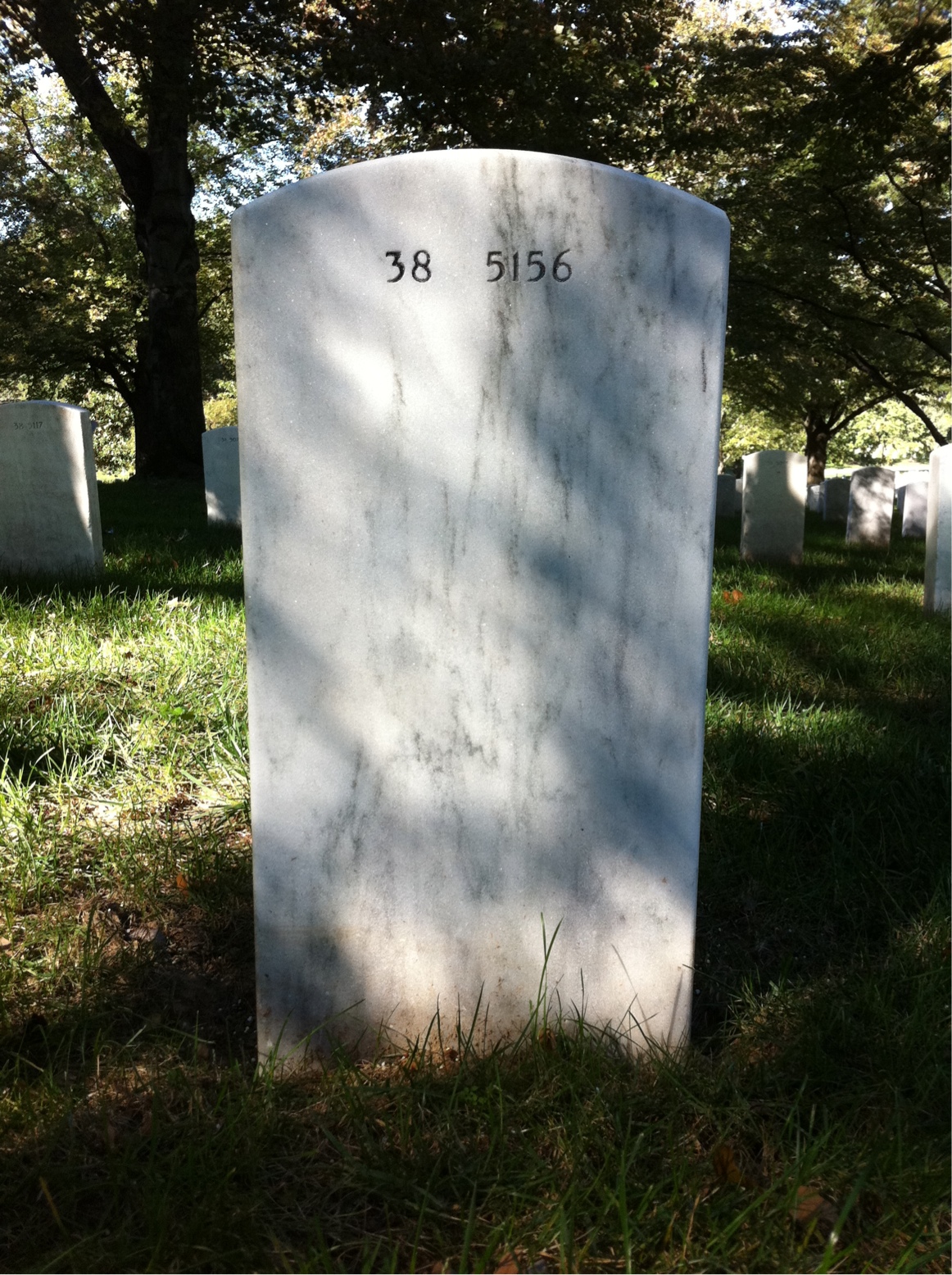 Back of headstone — James Price