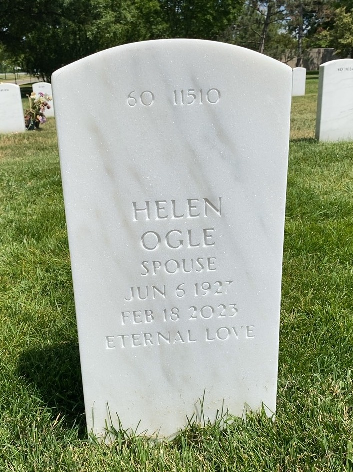 Back of headstone — Roy Ashley