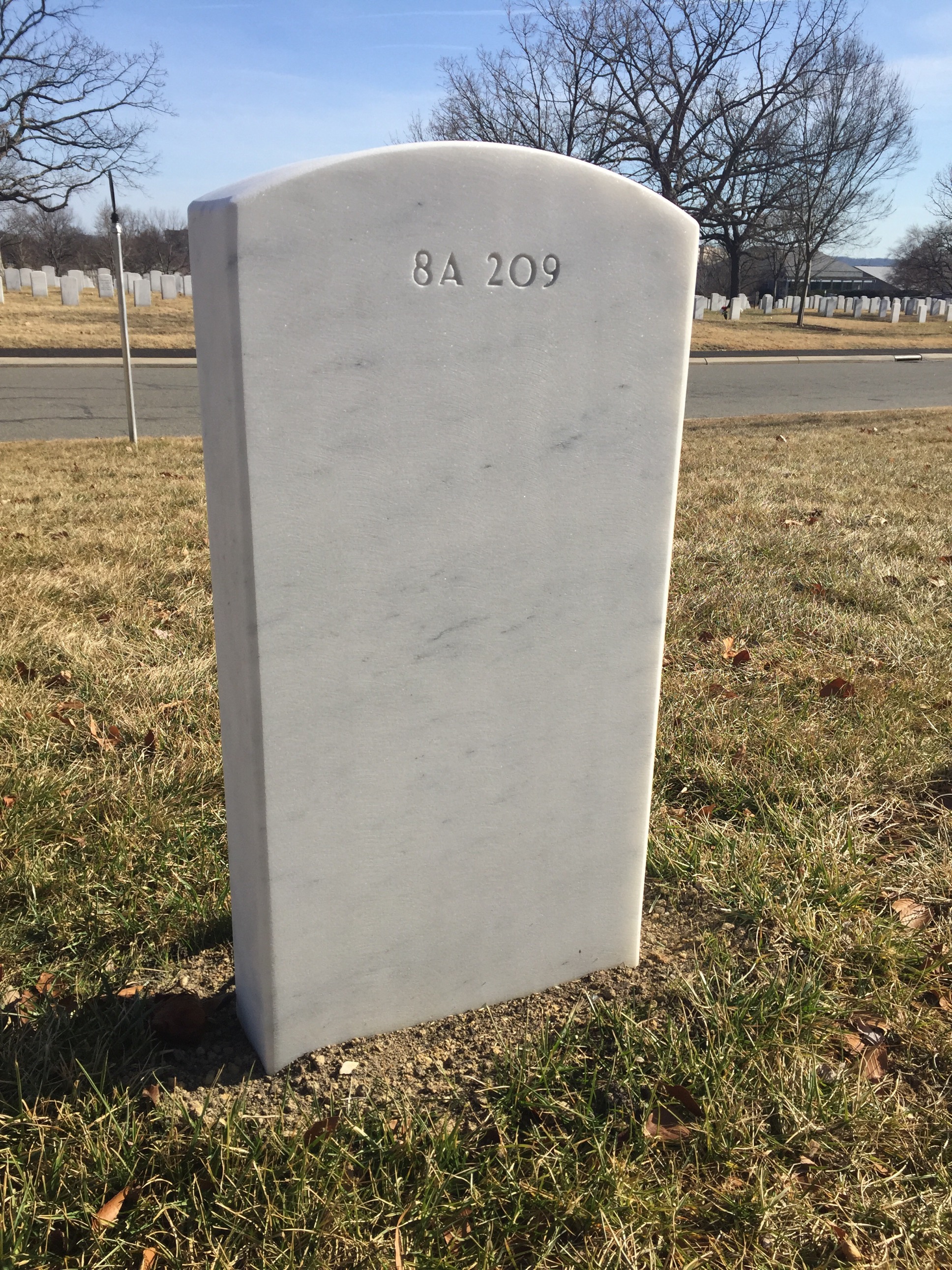 Back of headstone — William Henry Hark