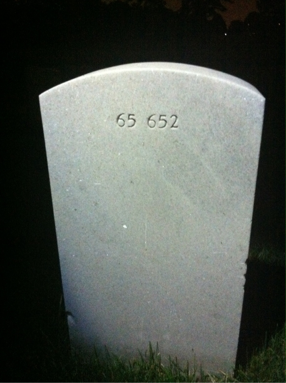 Back of headstone — Ralph Mills