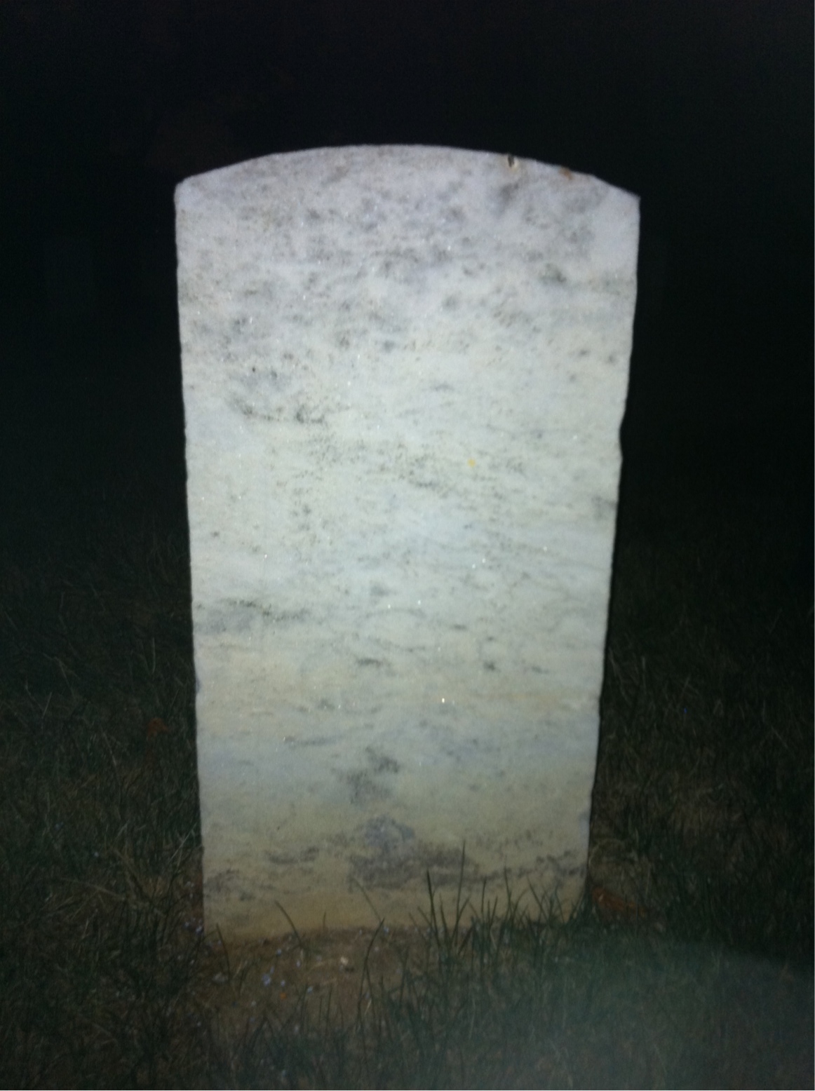 Back of headstone — Nels Anderson