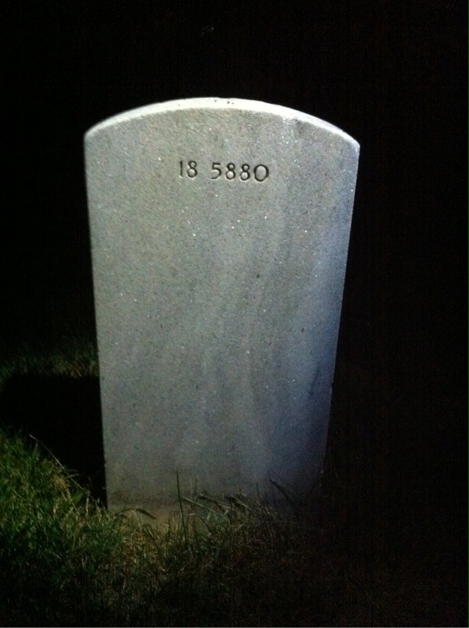 Back of headstone — Harry Muench