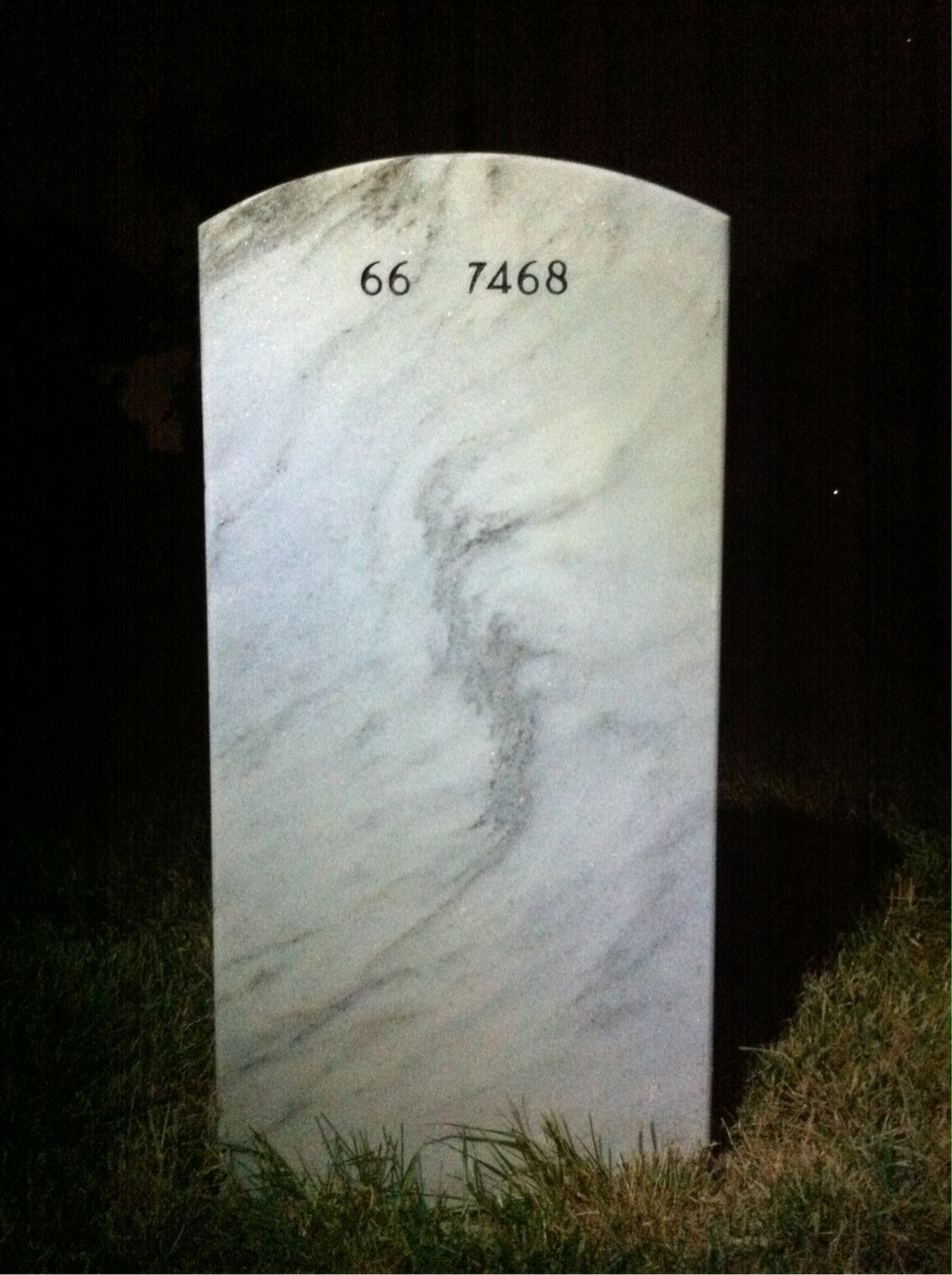 Back of headstone — Lloyd Boothby