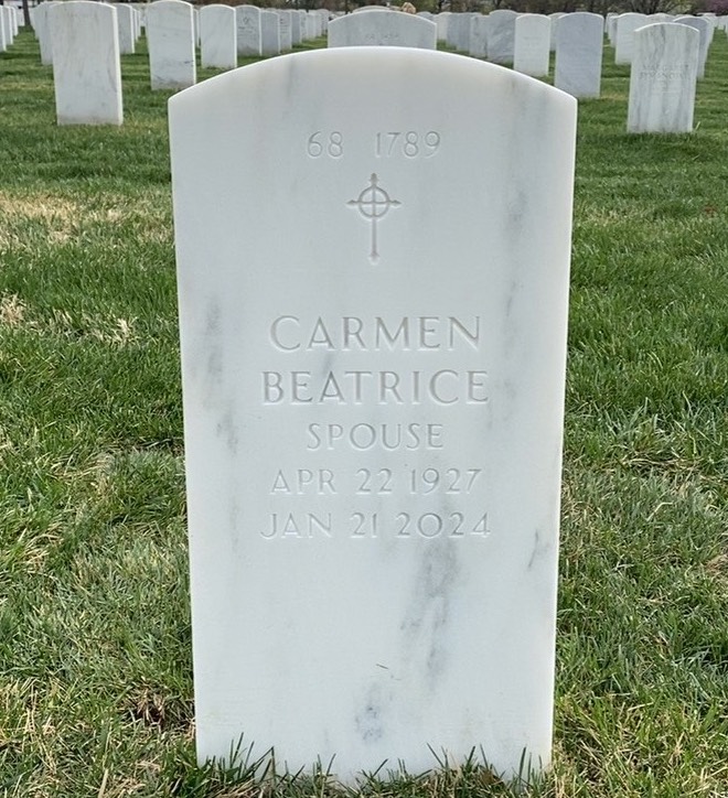 Back of headstone — William C Reeder