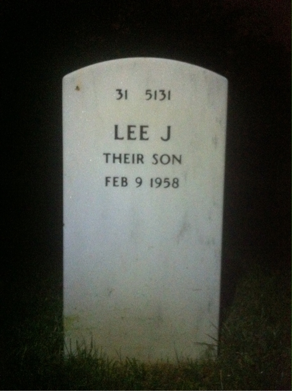 Back of headstone — Walter Clements