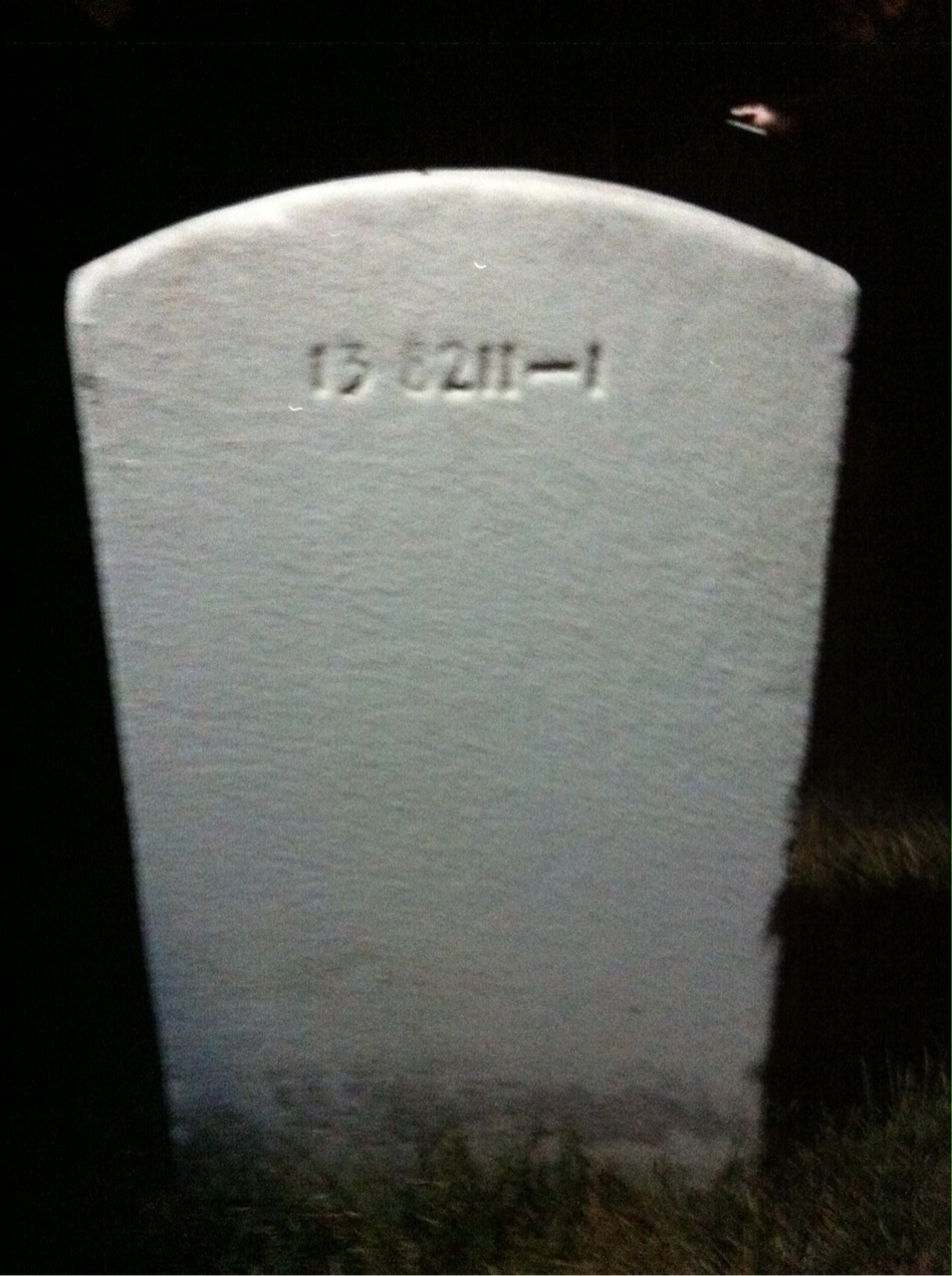 Back of headstone — Laurence Mirick