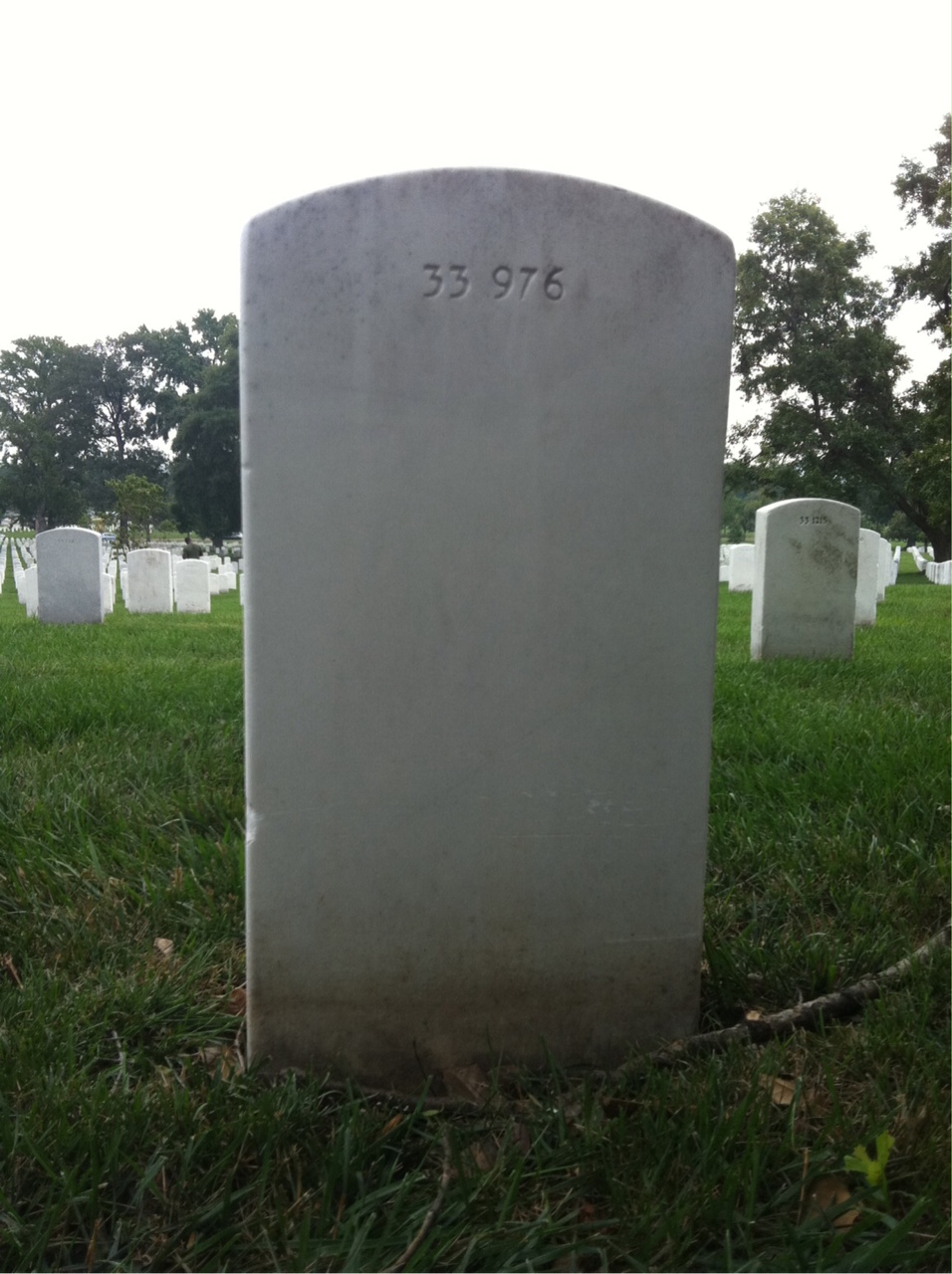 Back of headstone — William Aceto