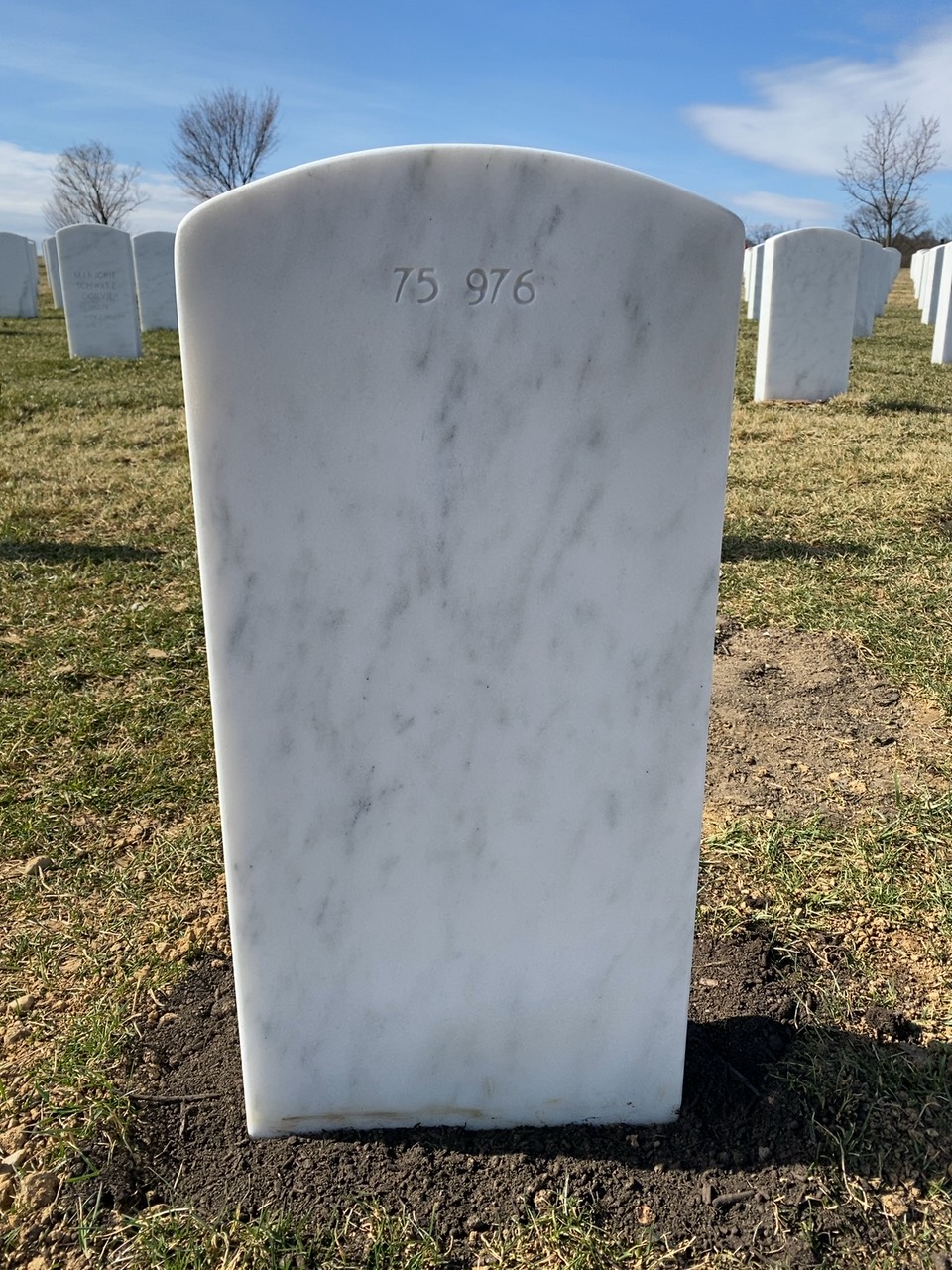 Back of headstone — Wanda Fay White