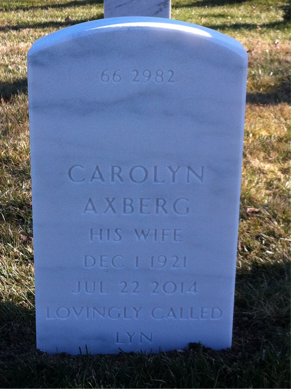 Back of headstone — Robert Adamson