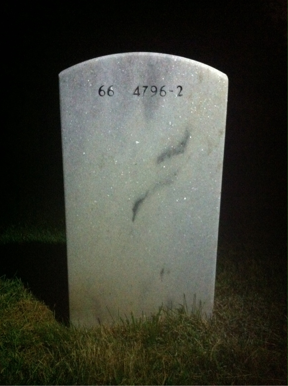 Back of headstone — Gary Shepherd