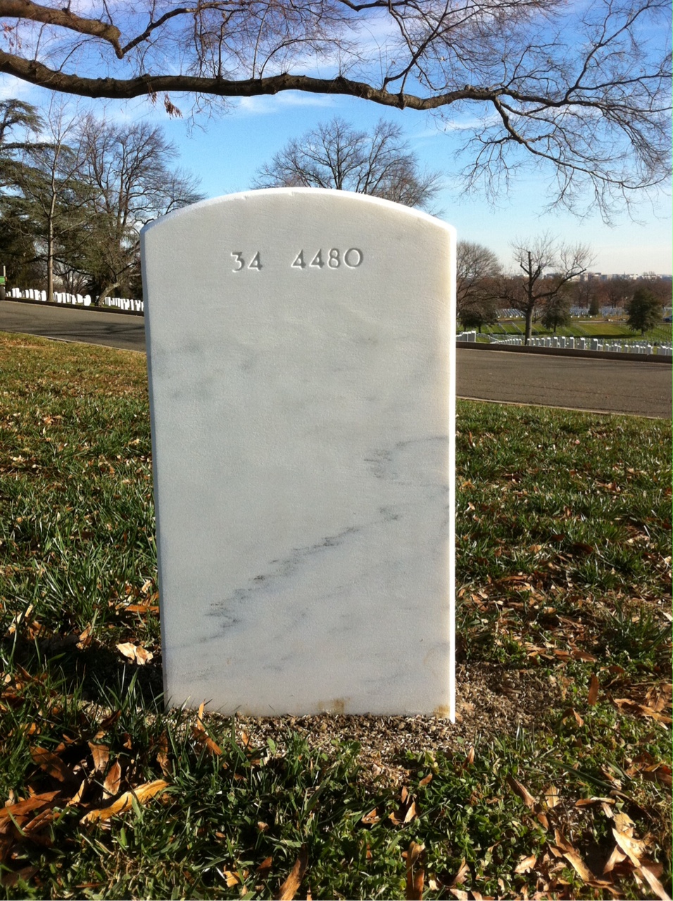 Back of headstone — Kenneth Milstead
