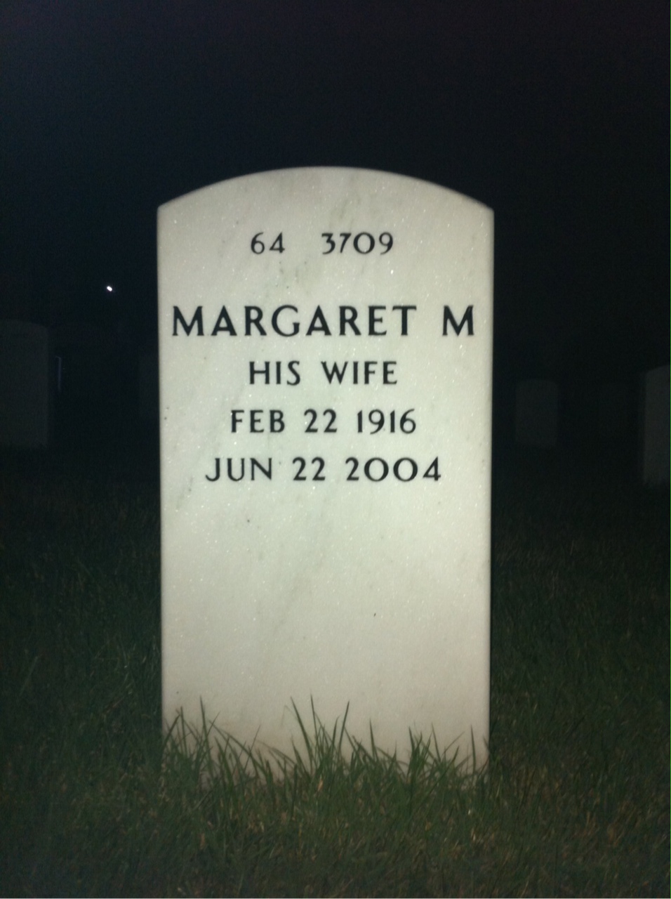Back of headstone — Edward Shea