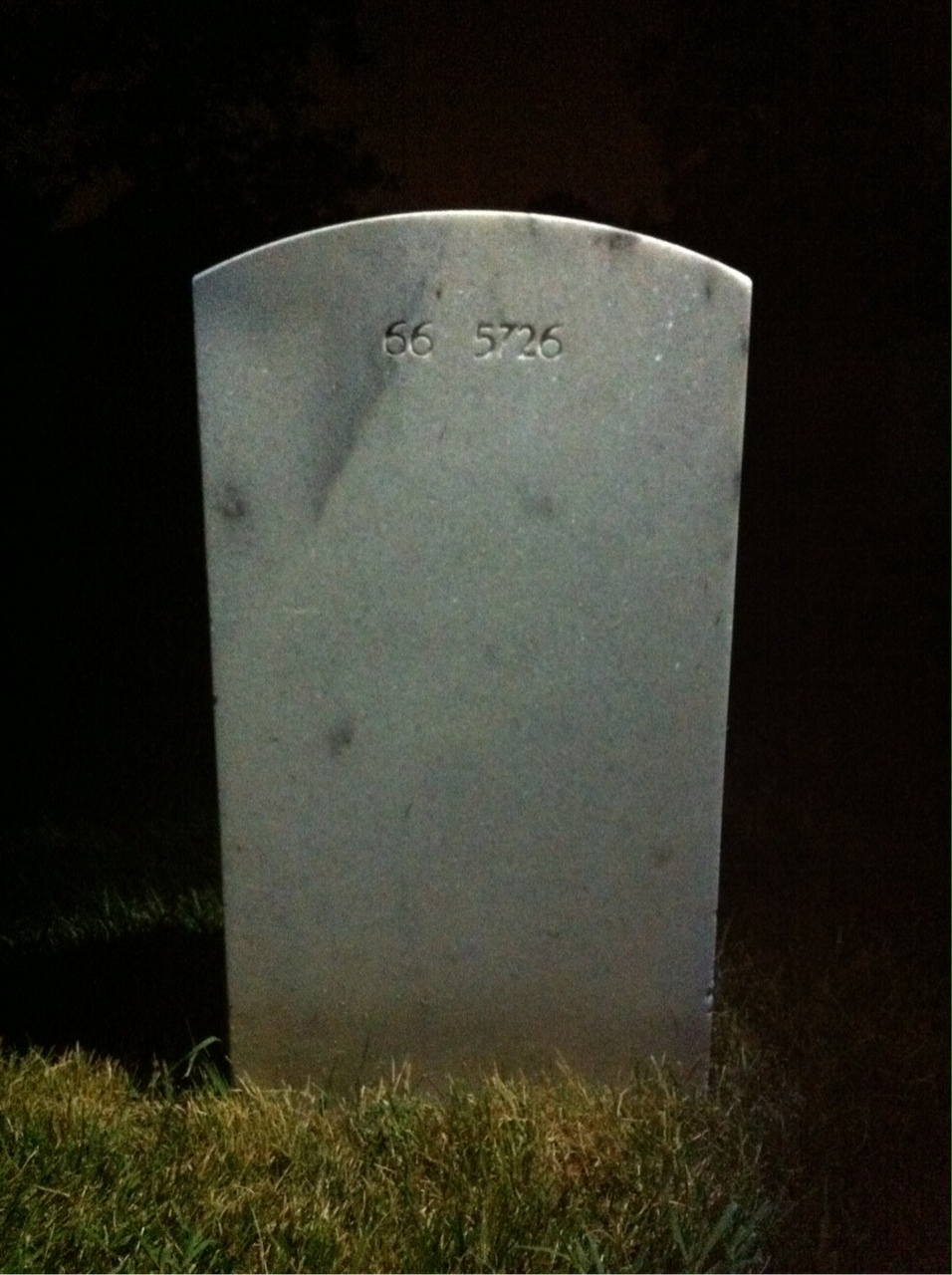 Back of headstone — Robroy Mcintosh
