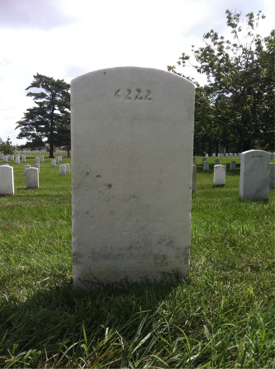 Back of headstone — Giuseppe Baldini