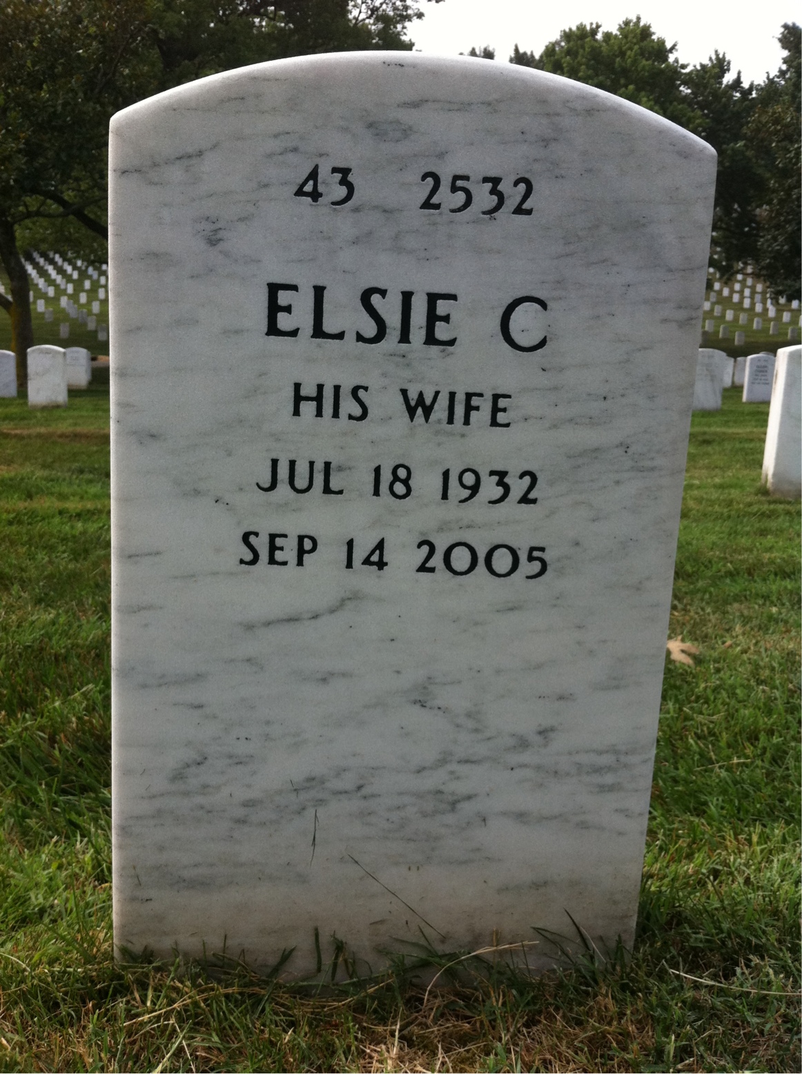 Back of headstone — John Pennix