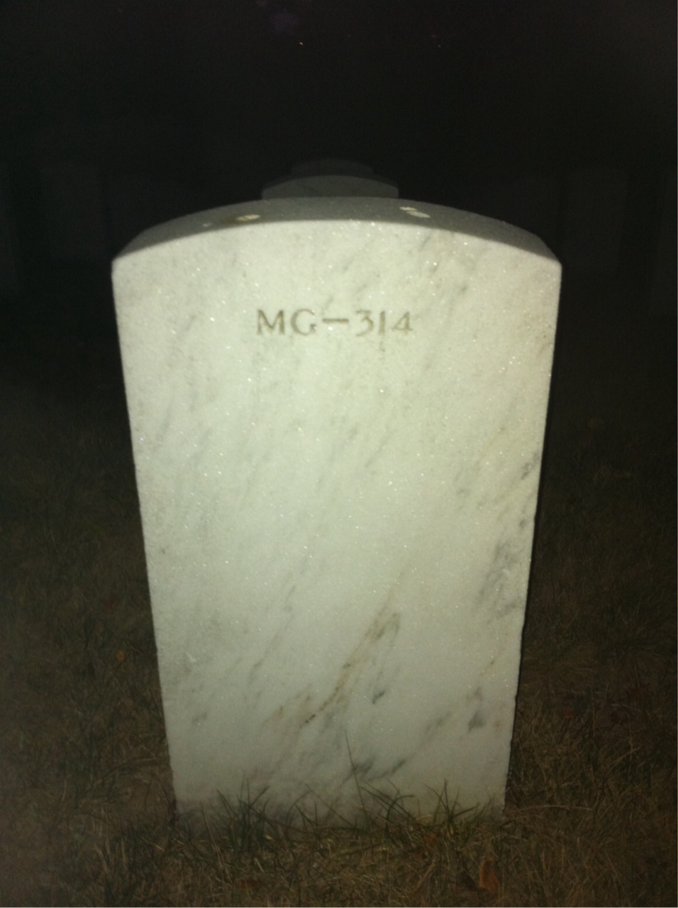Back of headstone — Thomas Moffitt