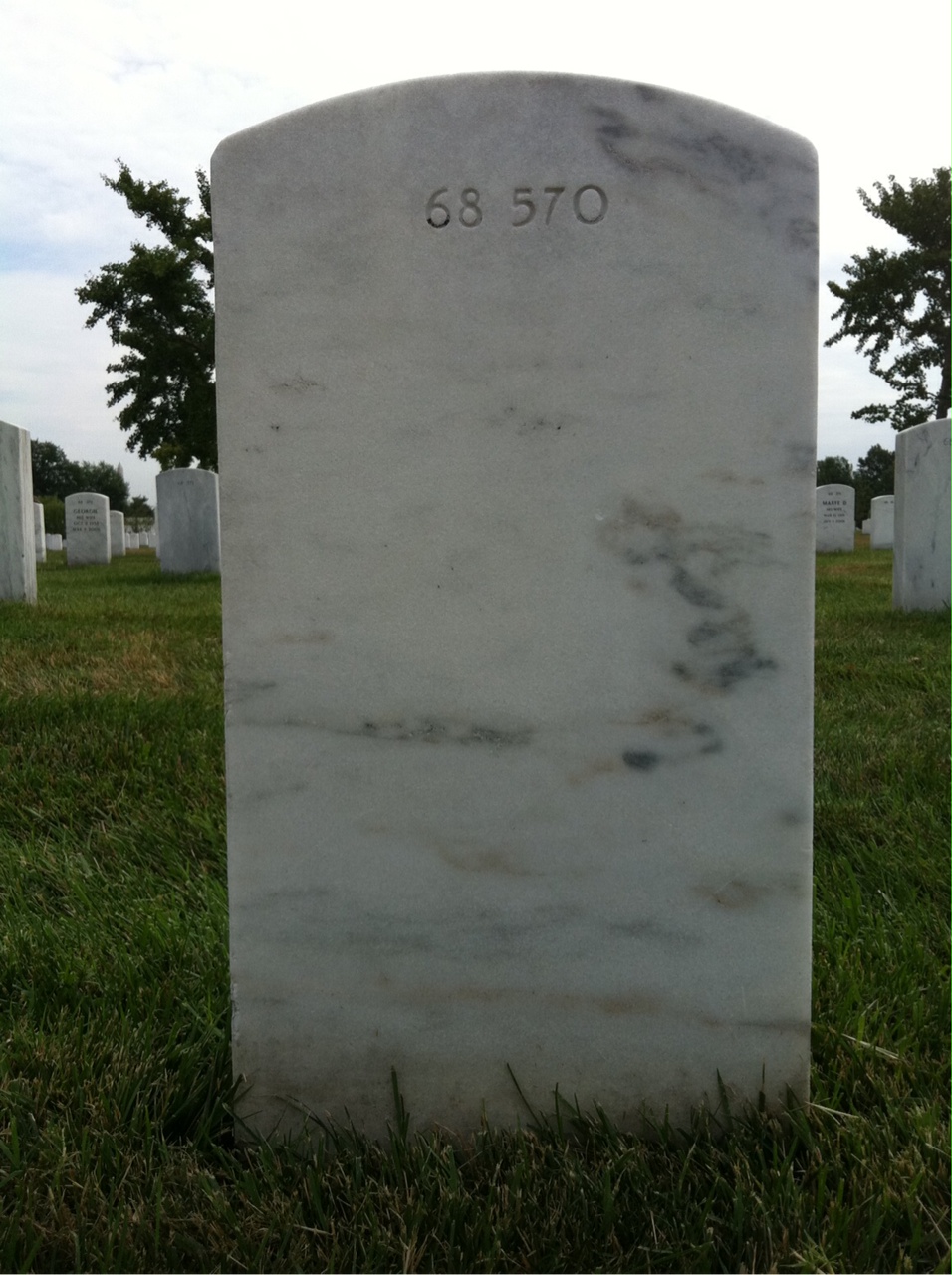 Back of headstone — Elburn R Nutter