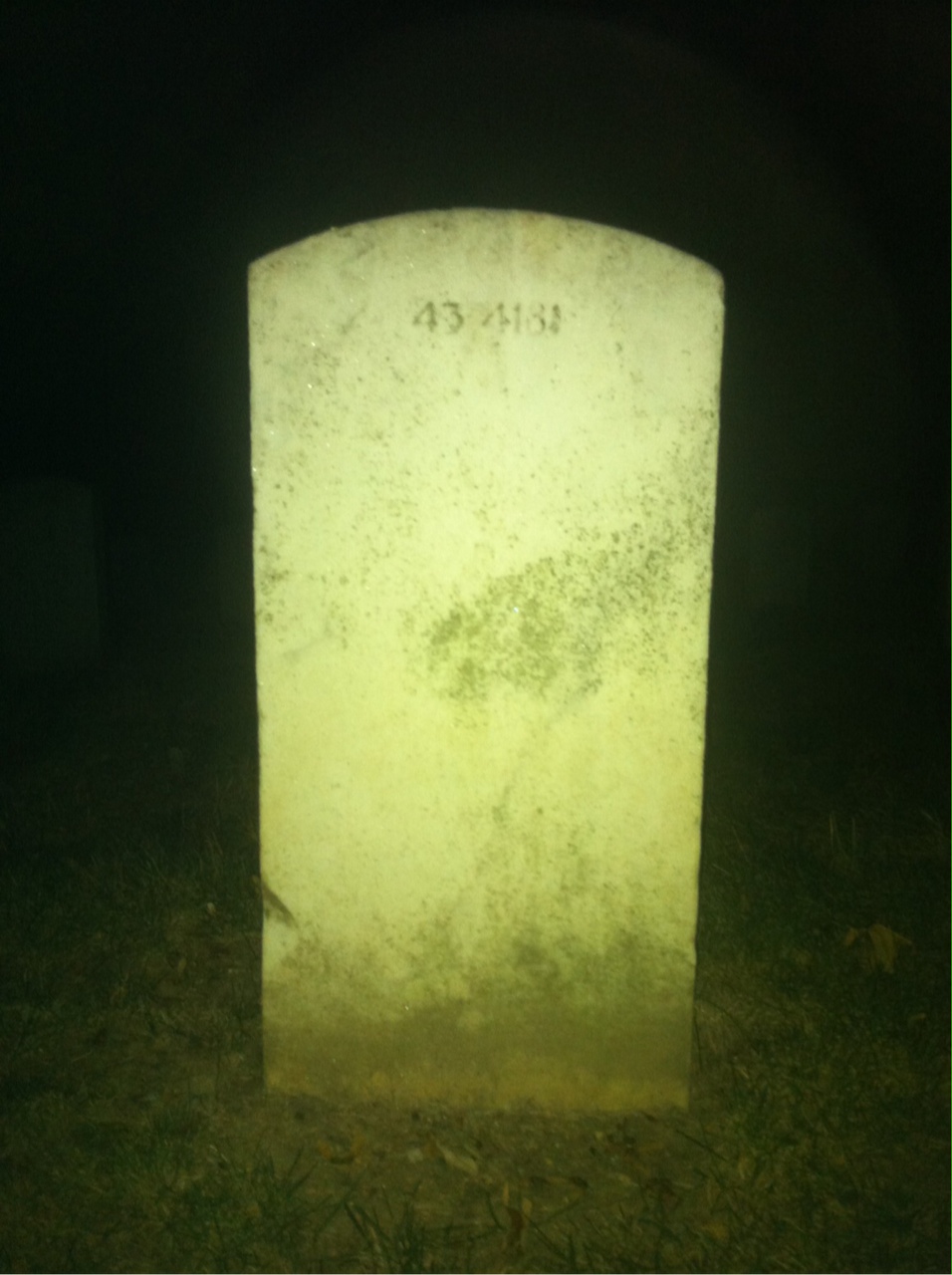Back of headstone — Dayton Baldwin