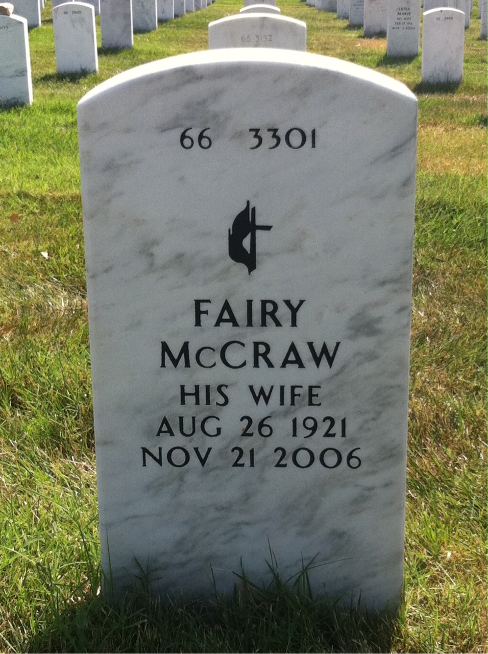 Back of headstone — William Farrar