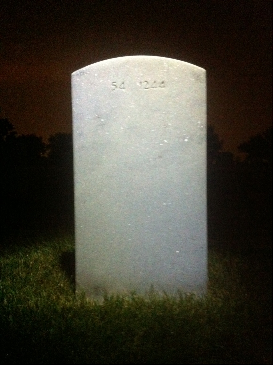 Back of headstone — Victor Zabel