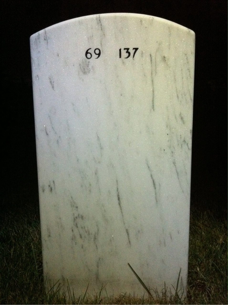 Back of headstone — Robert Murch