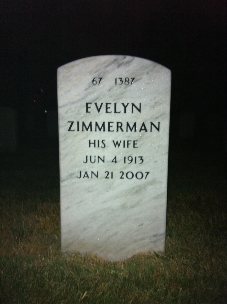 Back of headstone — Eli Dews